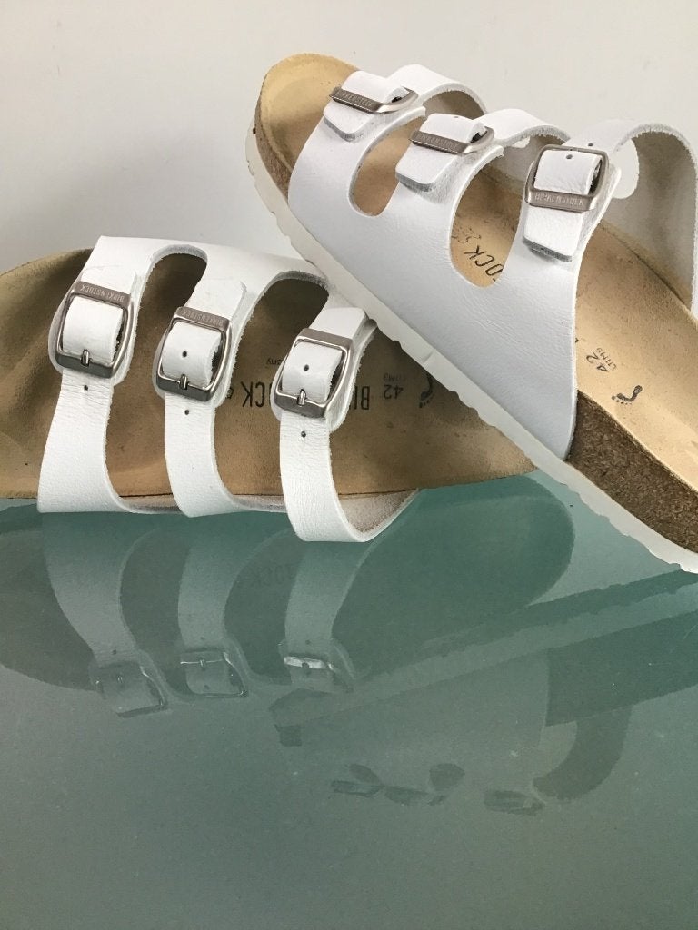 Birkenstock Florida 42 wit | Nieuw | Gratis verzenden, Slippers, Verzenden, Wit, Nieuw