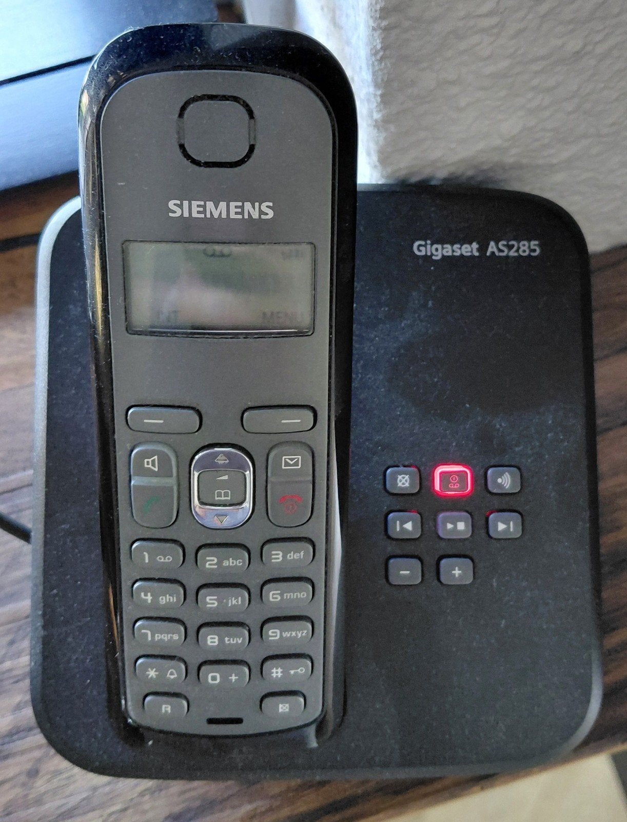 Siemens Gigaset AS285 Draadloze Telefoon met Handset, Ophalen of Verzenden, Gebruikt, 1 handset
