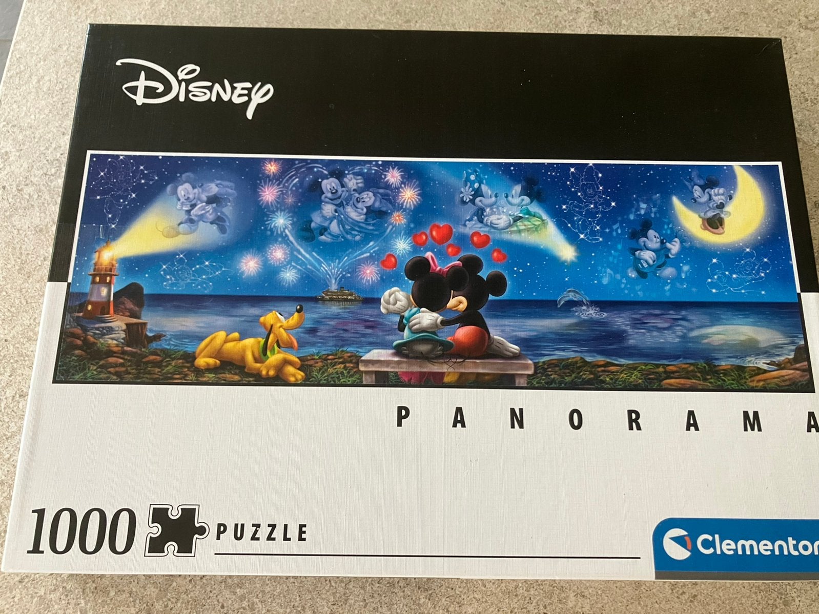 Disney Panorama puzzel Mickey, Ophalen of Verzenden, 500 t/m 1500 stukjes, Zo goed als nieuw