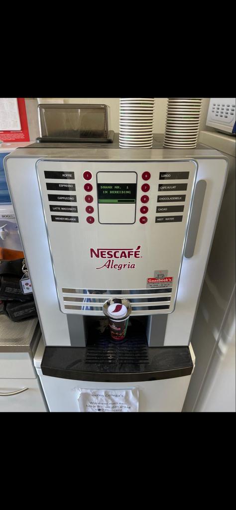 Defecte Nescafe Alegria koffiemachine - Ophalen in Deventer, Ophalen of Verzenden, Niet werkend, Koffiemachine, Koffiebonen