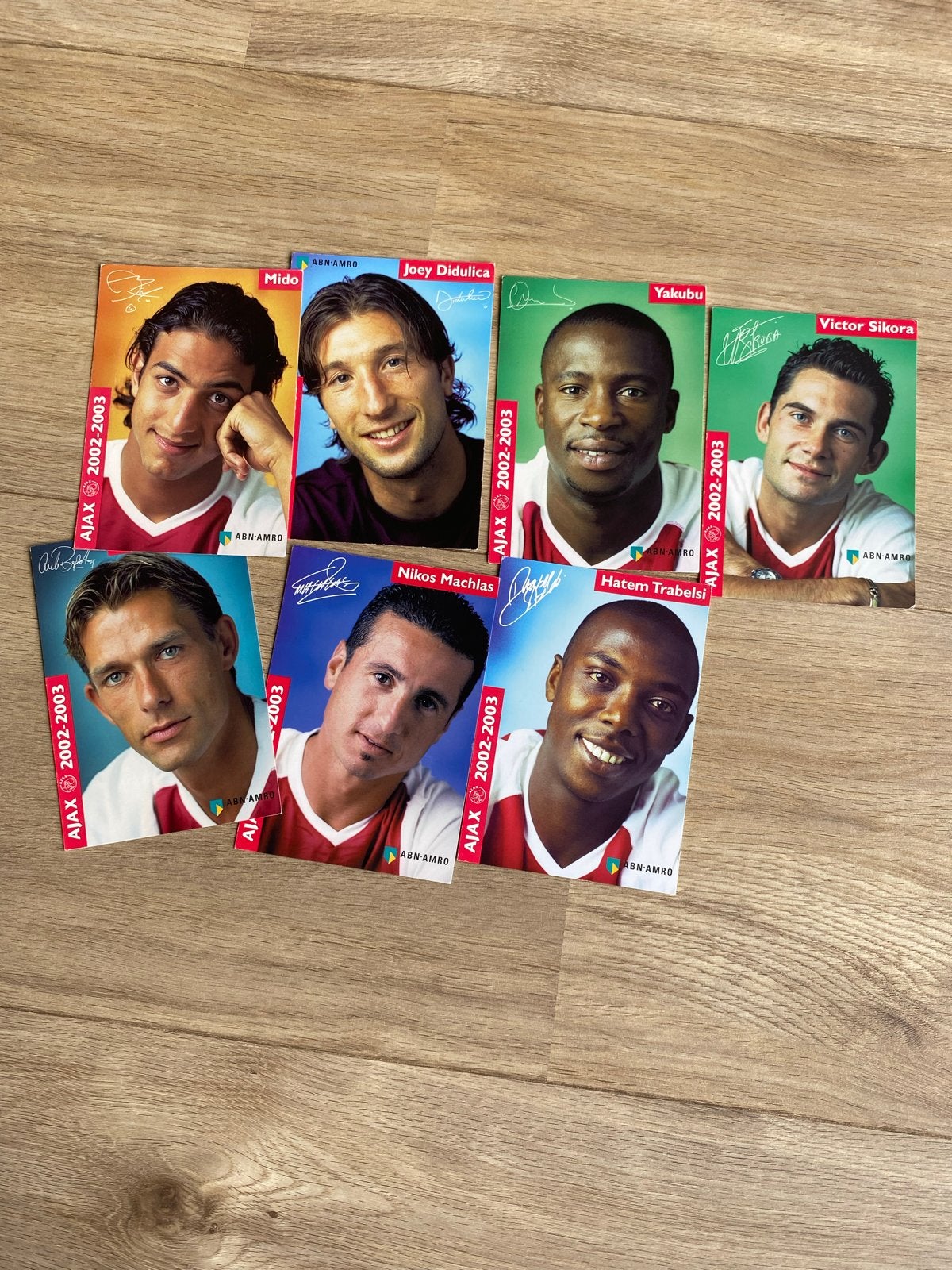 7 Ajax Spelerskaarten 2002-2003 (Mido, Didulica, etc.), Ophalen of Verzenden, Zo goed als nieuw, Ajax, Spelerskaart