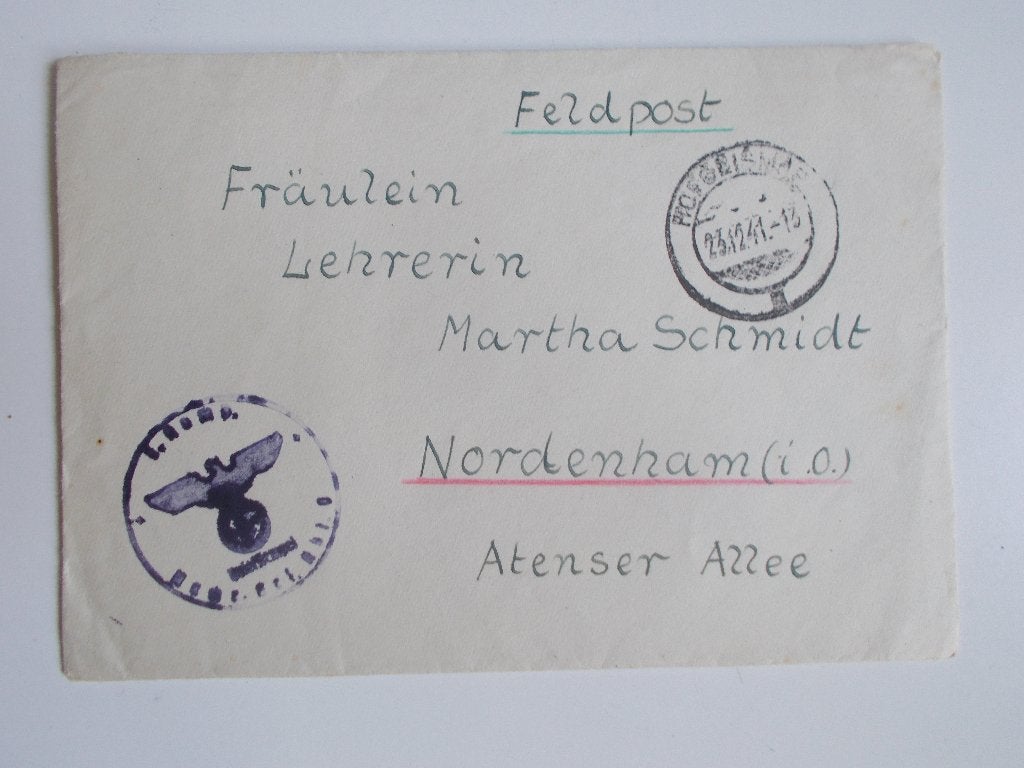 Duitse Rijk, Veldpostenvelop Uit Hofgeismar 1941., Ophalen, Envelop