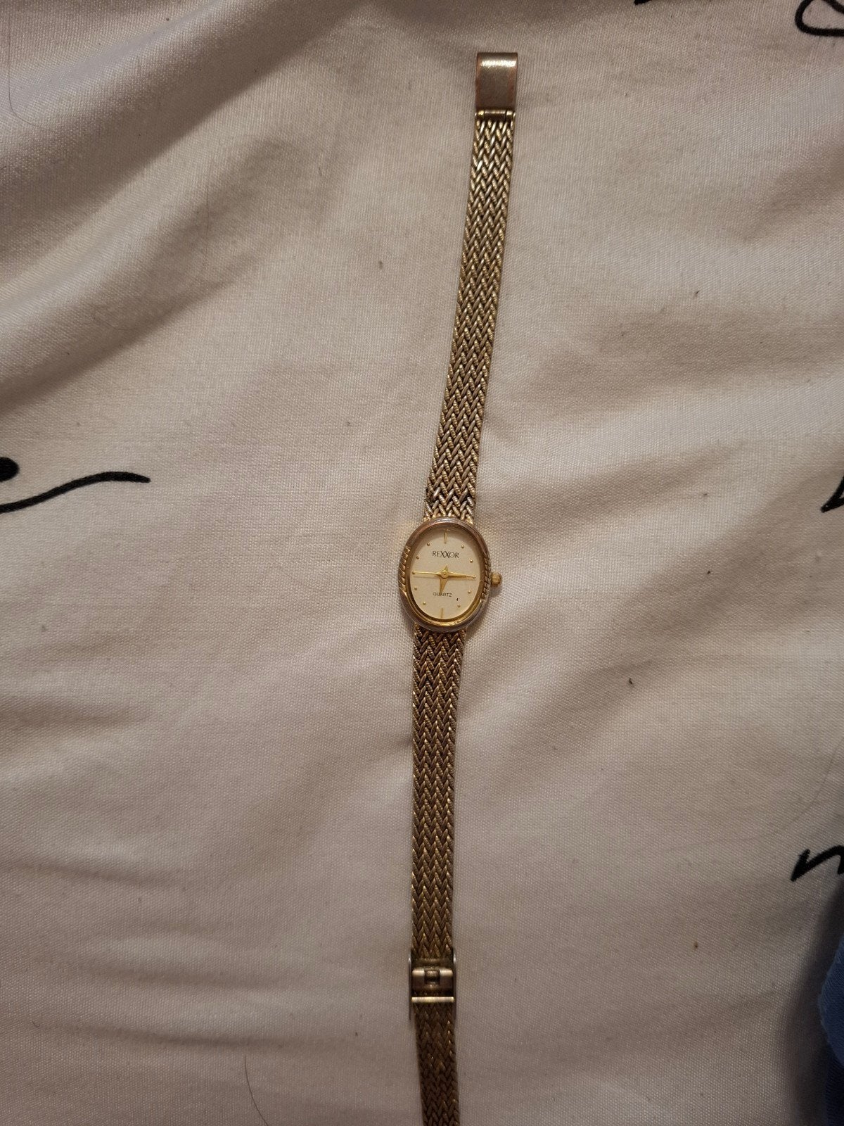 Elegant gouden dameshorloge - Rexxor Quartz, Sieraden, Tassen en Uiterlijk, Overige merken, Overige materialen, Gebruikt, Polshorloge