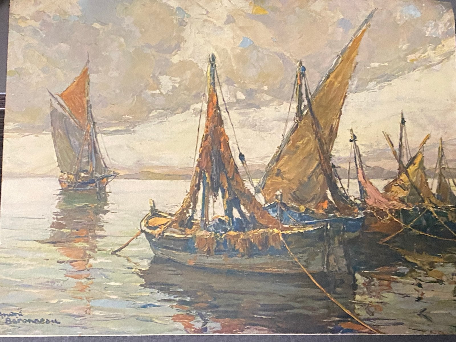 Olieverfschilderij van André Baronov (Baronau), Ophalen