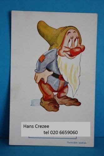 zoek oud disney sneeuwwitje zeven dwergen rko reclame kaart, Ophalen of Verzenden, 1920 tot 1940, Cultuur en Media