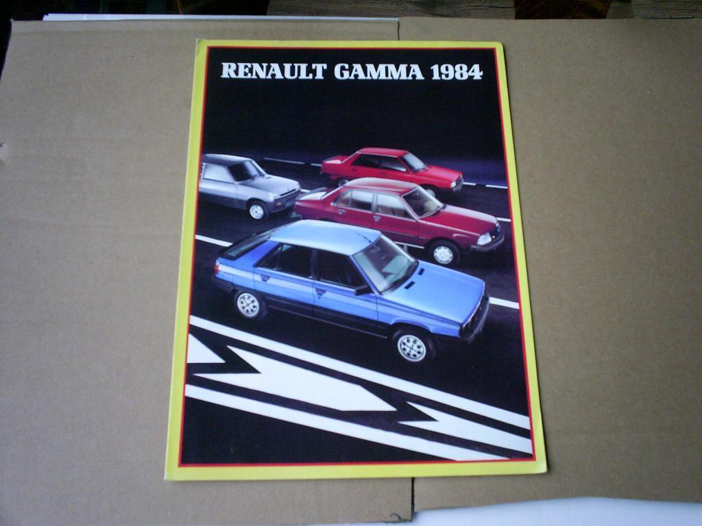 Renault Gamma o.a. 5 Alpine Turbo / 4 / 4 F4 / F 6 [ 1984 ], Verzenden, Zo goed als nieuw, Renault