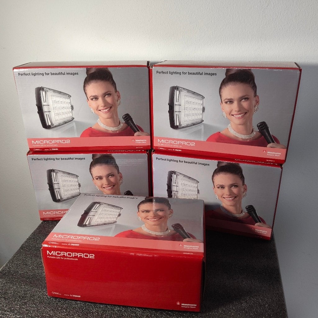 New: Manfrotto MICROPRO 2 (LitePanels) studio verlichting, Ophalen of Verzenden, Nieuw, Dimbaar, Lamp of Flitsset
