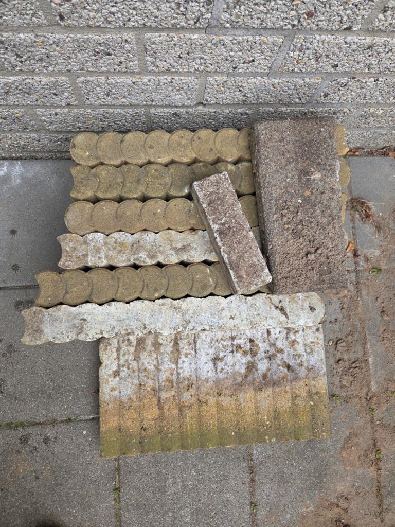 Tuin stenen, Ophalen, Gebruikt, Beton, Klinkers