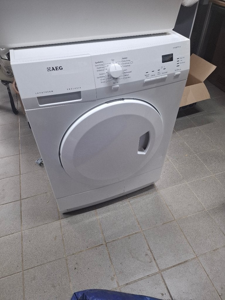 AEG droogtrommel, Ophalen, Gebruikt