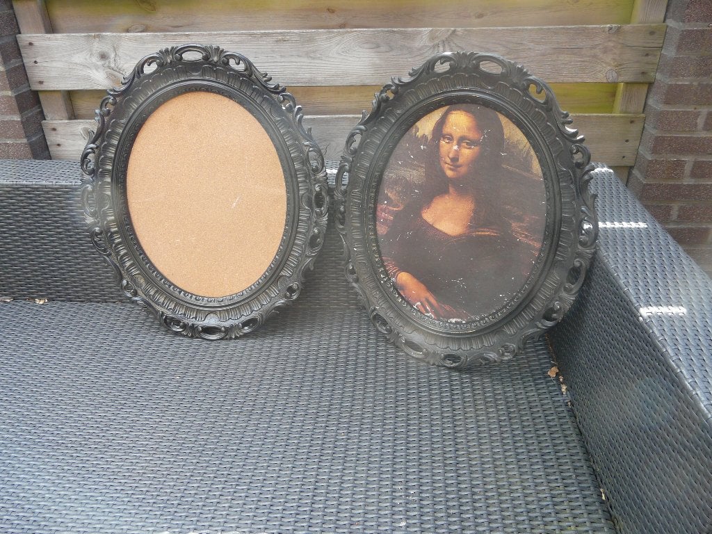 2 BROCANTE LIJSTEN., Ophalen, Gebruikt, Hout, Zwart