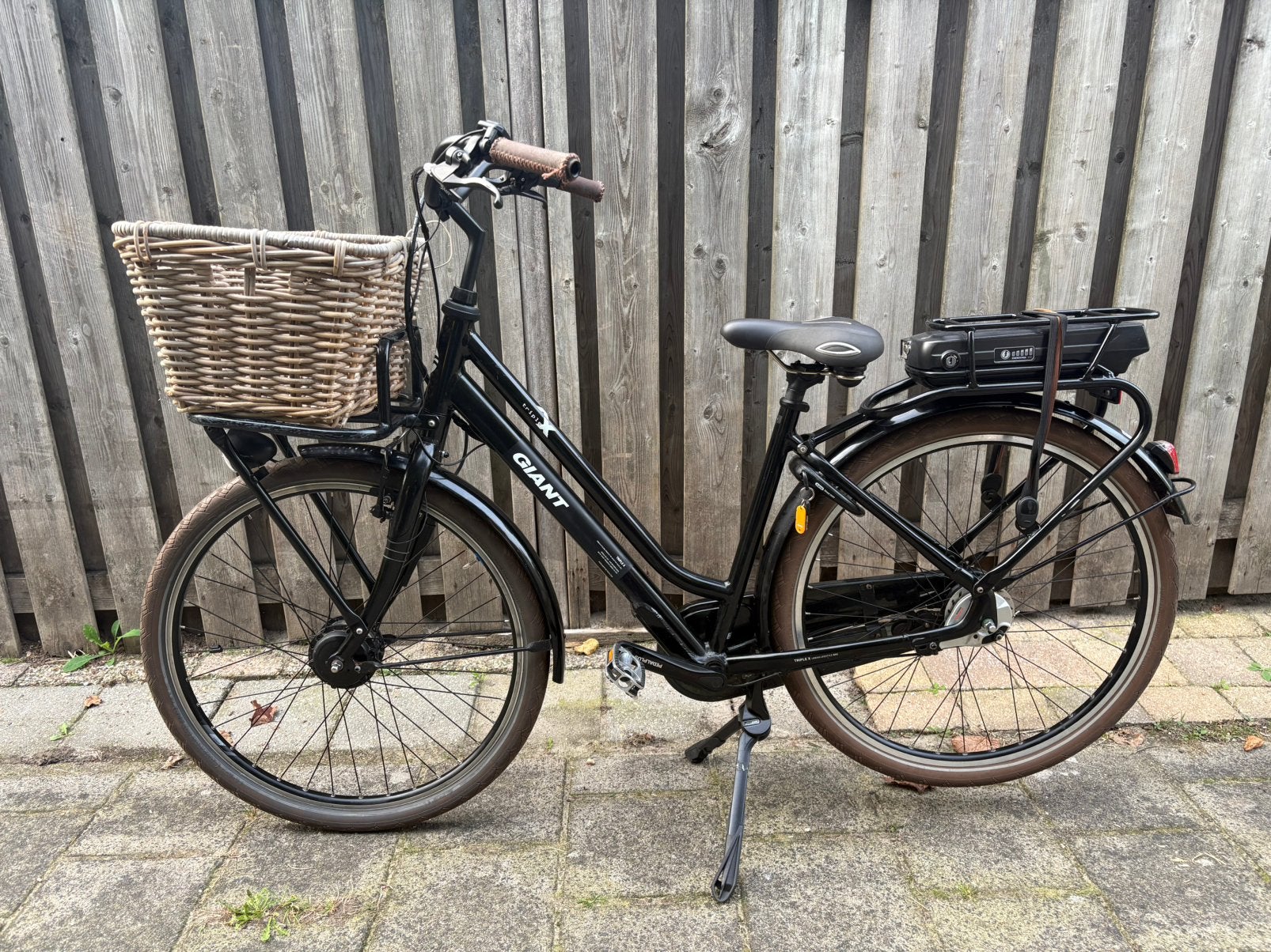 Giant Triple X E+ E-Bike Elektrische transport fiets, Fietsen en Brommers, Ophalen, Giant, Zo goed als nieuw, 51 tot 55 cm