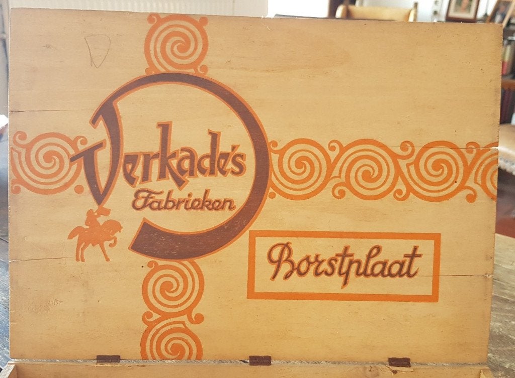 Houten kist Verkade's Fabrieken Borstplaat - 1961 - IZGST, Ophalen of Verzenden