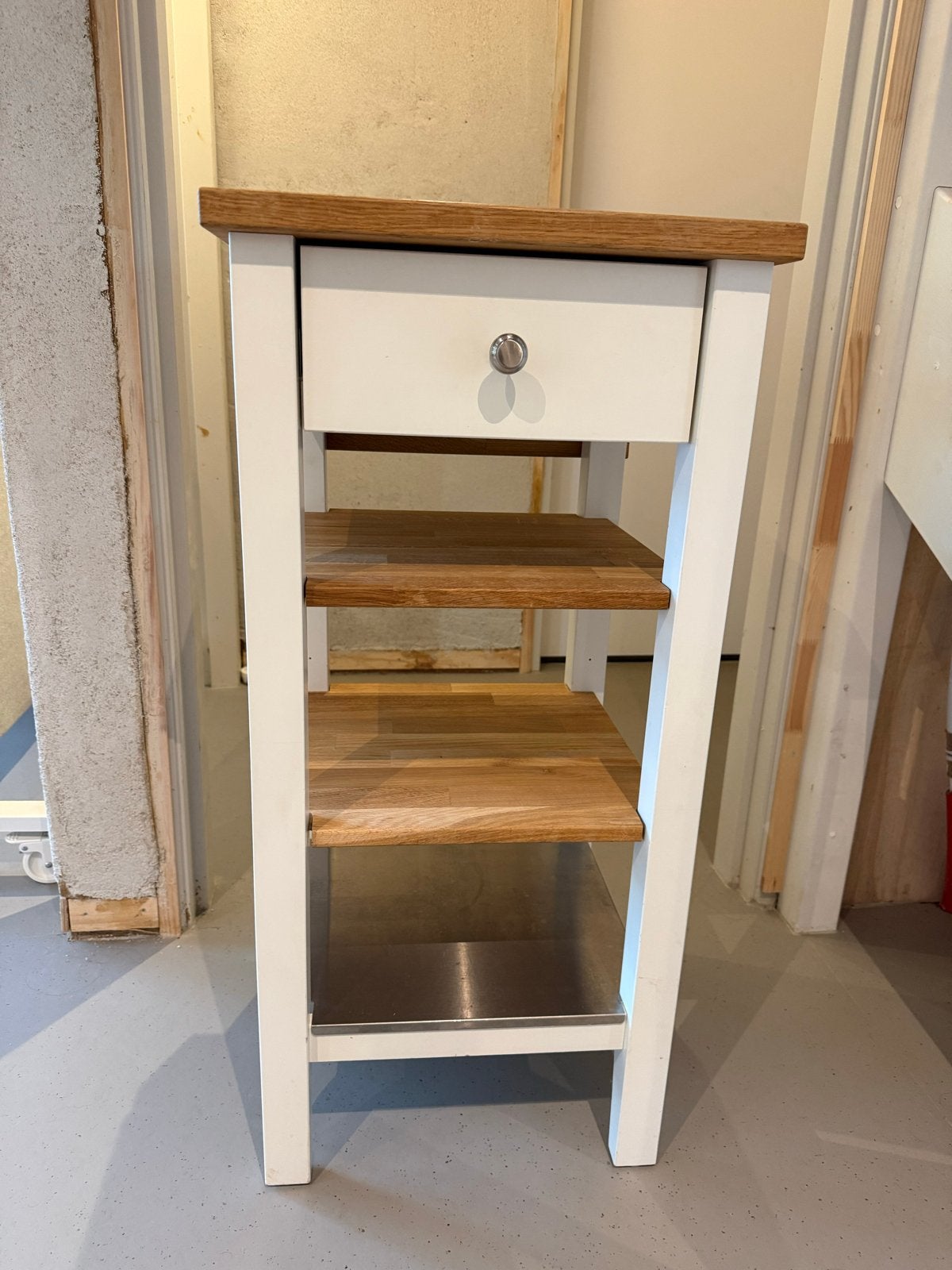 IKEA Stenstorp keukentrolley, wit/eiken, 45x43x90 cm, Ophalen, Gebruikt, Hout, IKEA