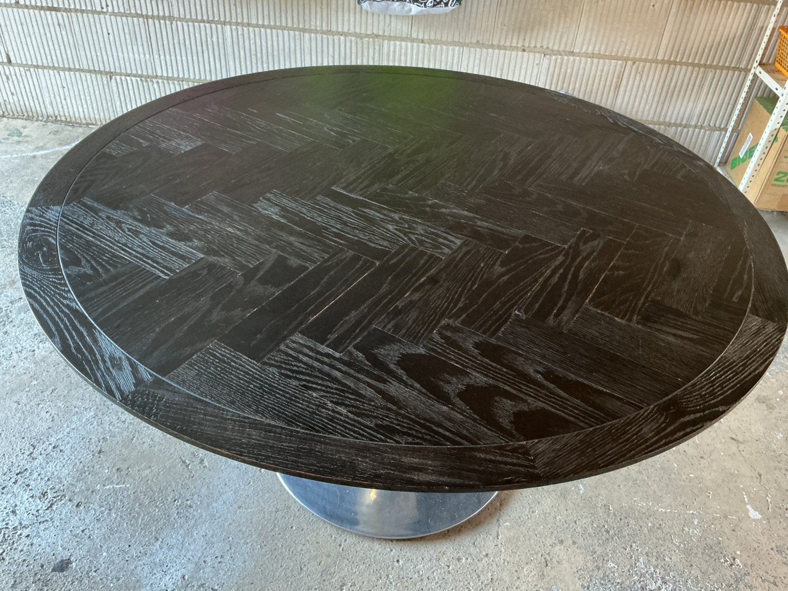 Richmond eettafel rond, Huis en Inrichting, Tafels | Eettafels, Ophalen, Zo goed als nieuw, Rond, 100 tot 150 cm