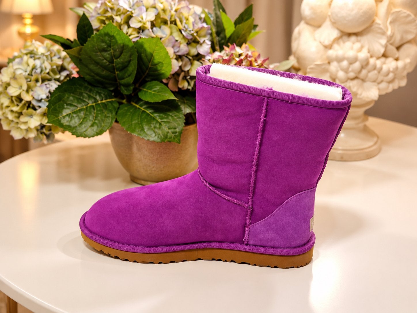 Ugg Australia Classic Short Laarzen - Paars, Overige kleuren, Lage of Enkellaarzen, Nieuw, Ophalen of Verzenden