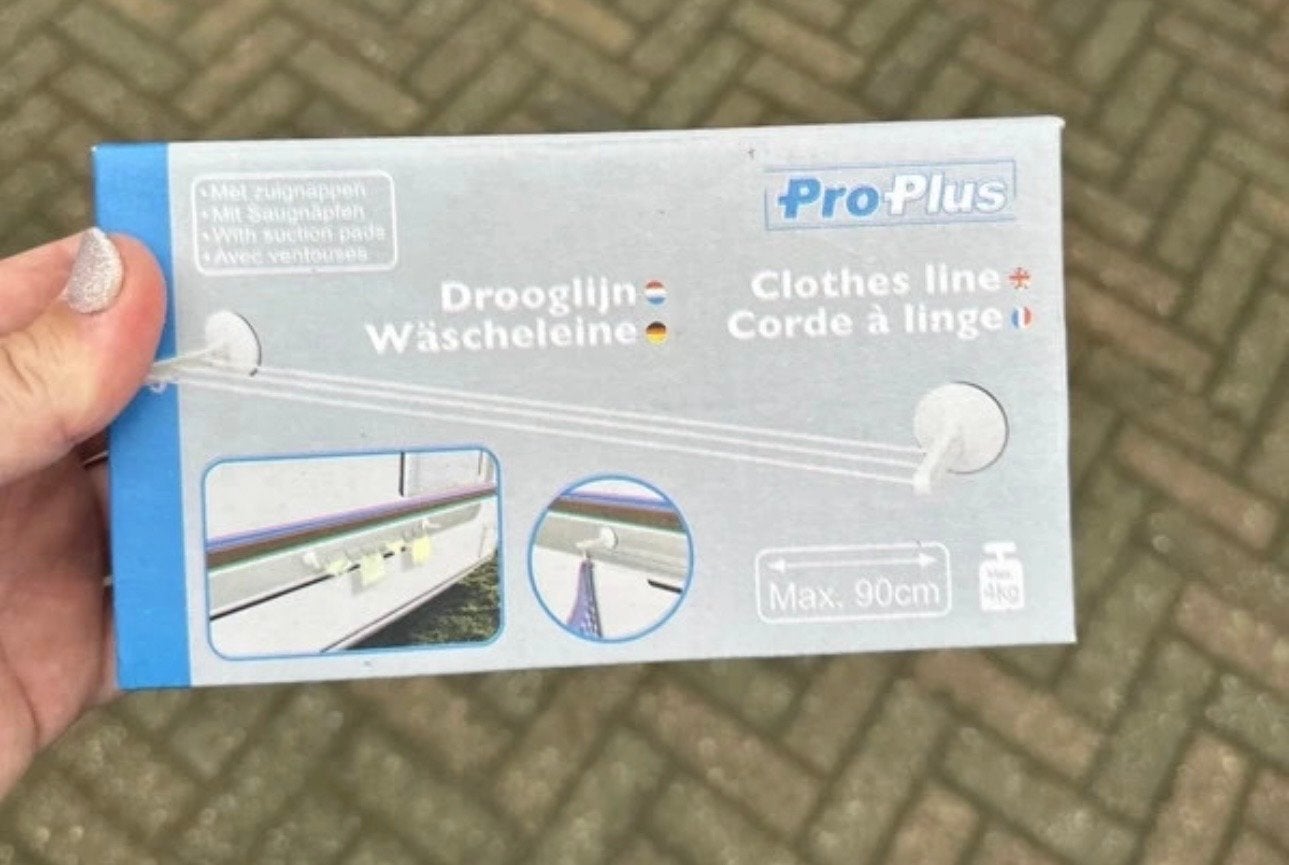Pro Plus Drooglijn met zuignappen - Max. 90cm, Ophalen of Verzenden, Nieuw