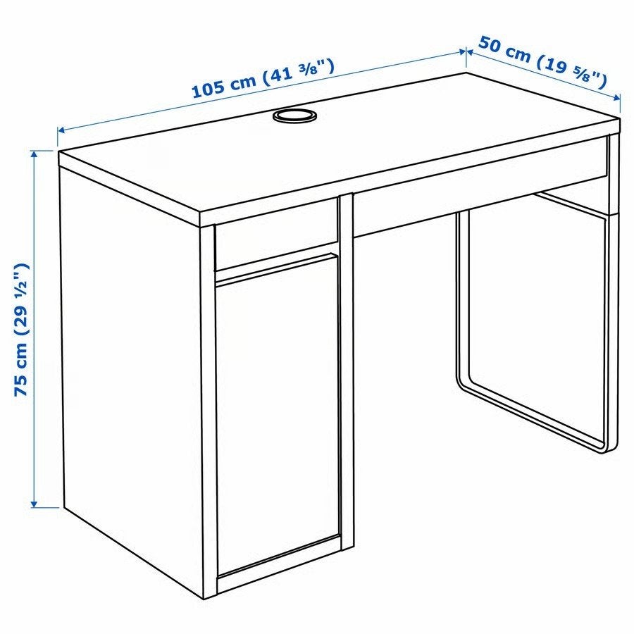 IKEA MICKE bureau wit 105x50 cm – nieuw in doos, Huis en Inrichting, Bureaus, Ophalen, 105 cm, 50 cm, Zo goed als nieuw