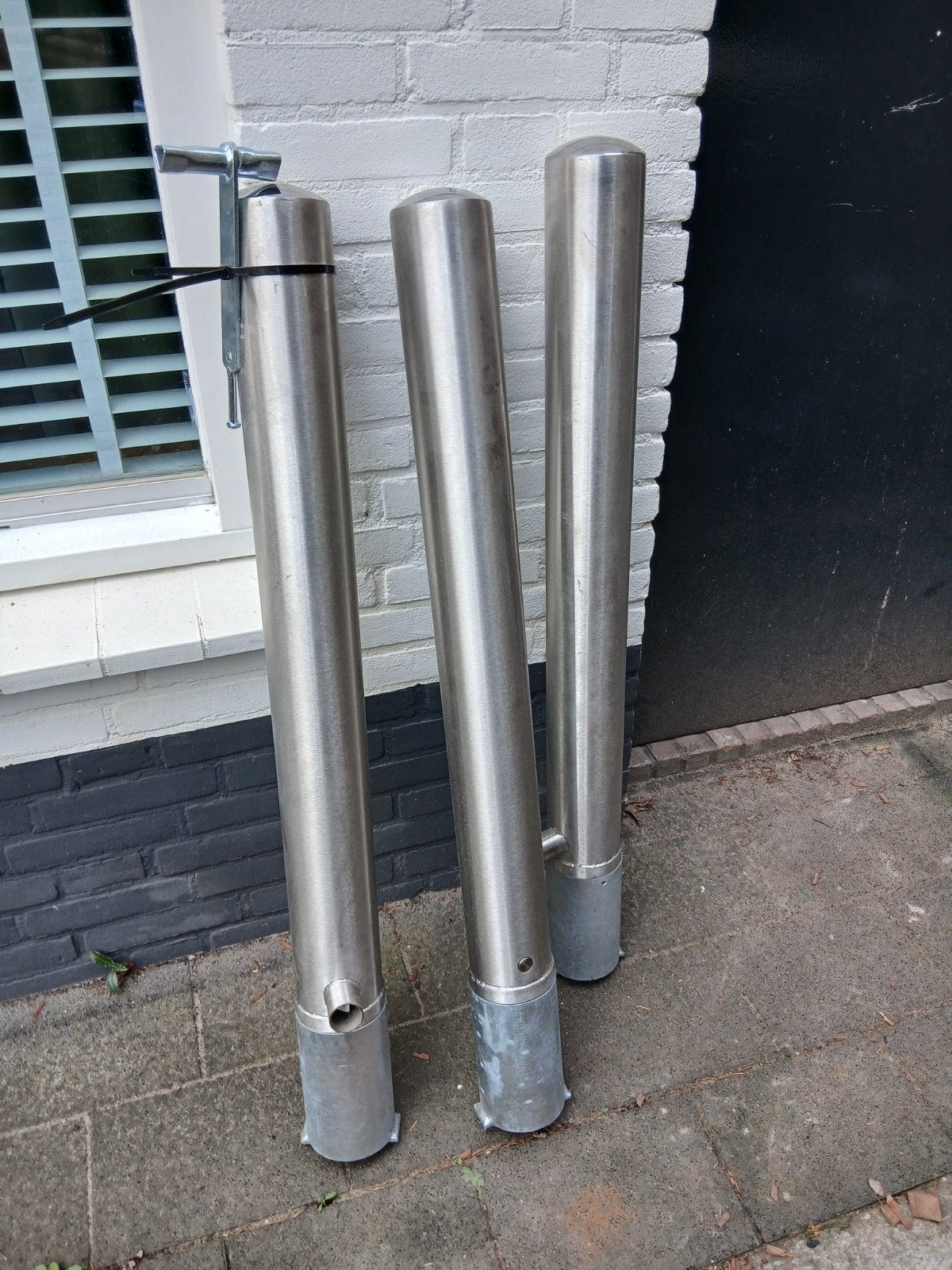 RVS afzetpaal/ beschermpaal, Huis en Inrichting, Ophalen, Rechthoekig
