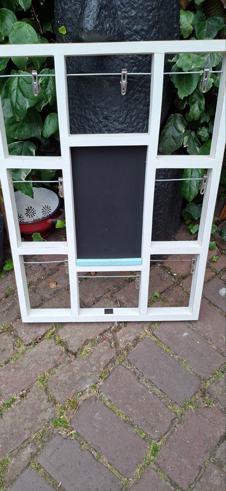 Riviera Maison wandbord met krijtbord, Huis en Inrichting, Woonaccessoires | Wanddecoraties, Gebruikt, Hout, Ophalen of Verzenden