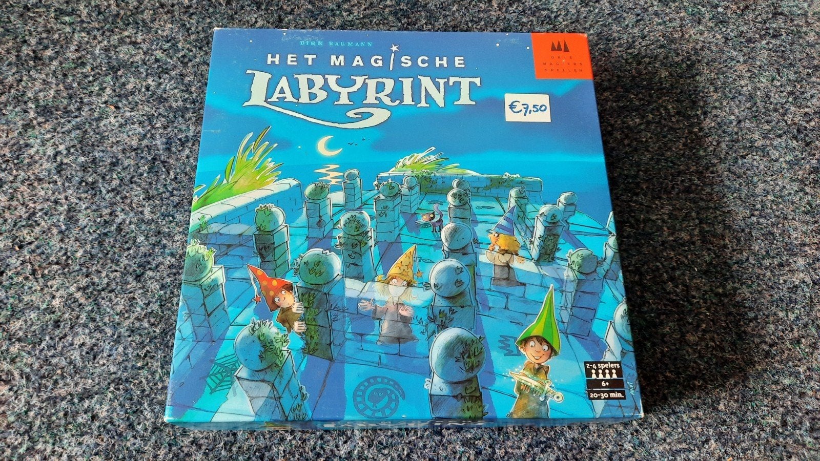 Het magisch labyrint van Drie magiërs spellen 6+, Drie of vier spelers, Ophalen of Verzenden, Zo goed als nieuw, Drie Magiërs Spellen