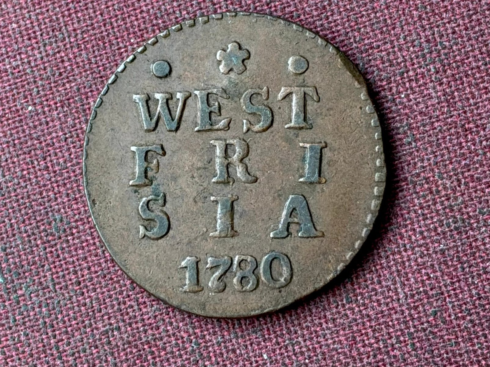 Mooie duit West-Friesland 1780, Ophalen of Verzenden, Vóór koninkrijk, Overige waardes
