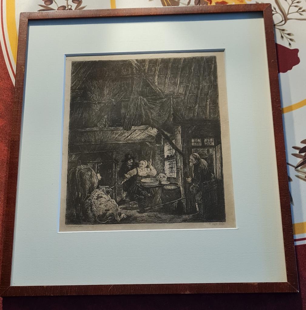 Oude ets William Unger - Govert Camphuysen, Antiek en Kunst, Kunst | Etsen en Gravures, Ophalen of Verzenden