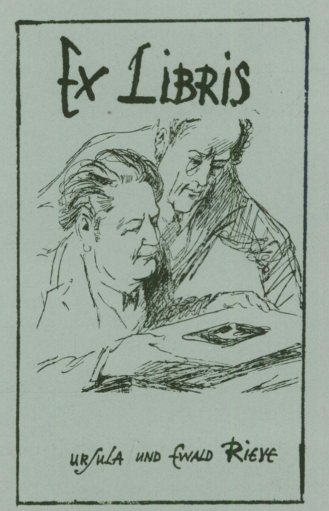 3188 Ex Libris Duitsland : Fritz Fischer, 1963, Verzenden