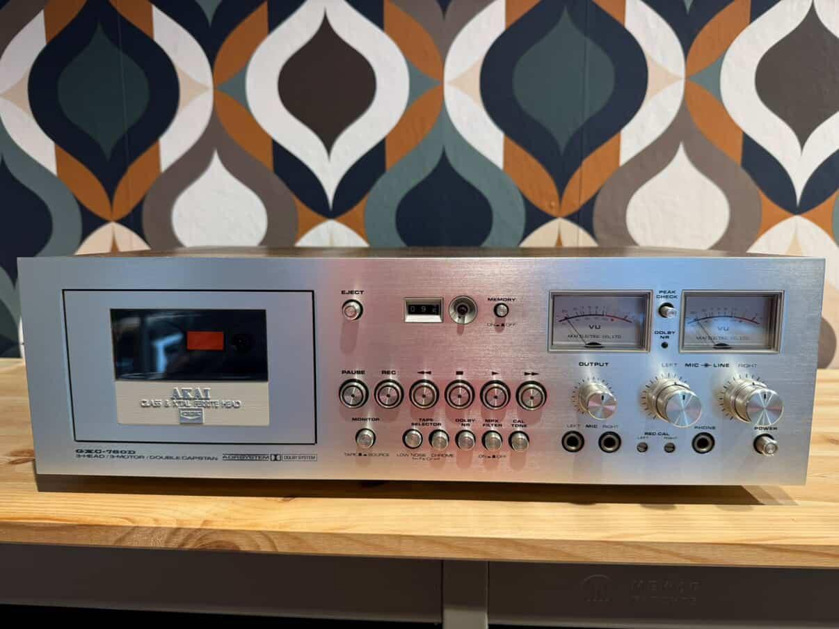 Akai GXC-760D, gereviseerd, speelt zeer goed, nieuwstaat., Ophalen, Contact@vintageaudiobreda.nl, Enkel, Tiptoetsen