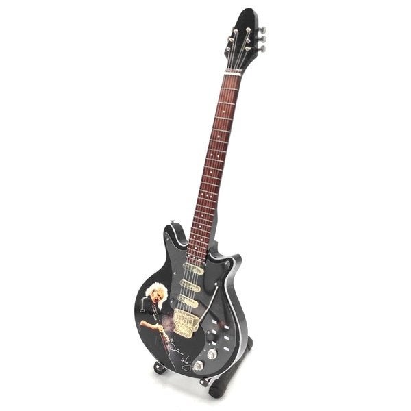 Brian May Queen foto miniatuur gitaar 25cm mini guitar deco, Info@deconoord.nl, Deco Noord, Nieuw, Ophalen of Verzenden