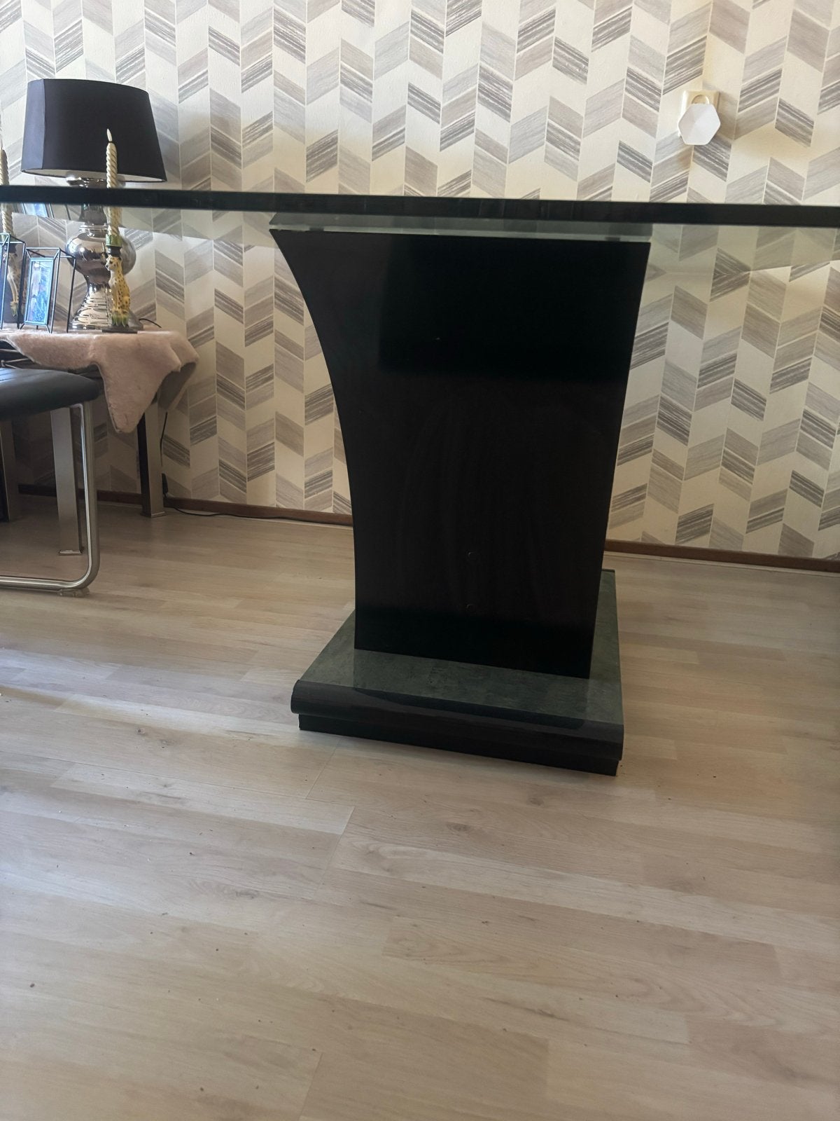 Eethoek tafel 160x90 gratis ophalen in Spijkenisse, Huis en Inrichting, Tafels | Eettafels, Ophalen, Gebruikt, 50 tot 100 cm, Glas