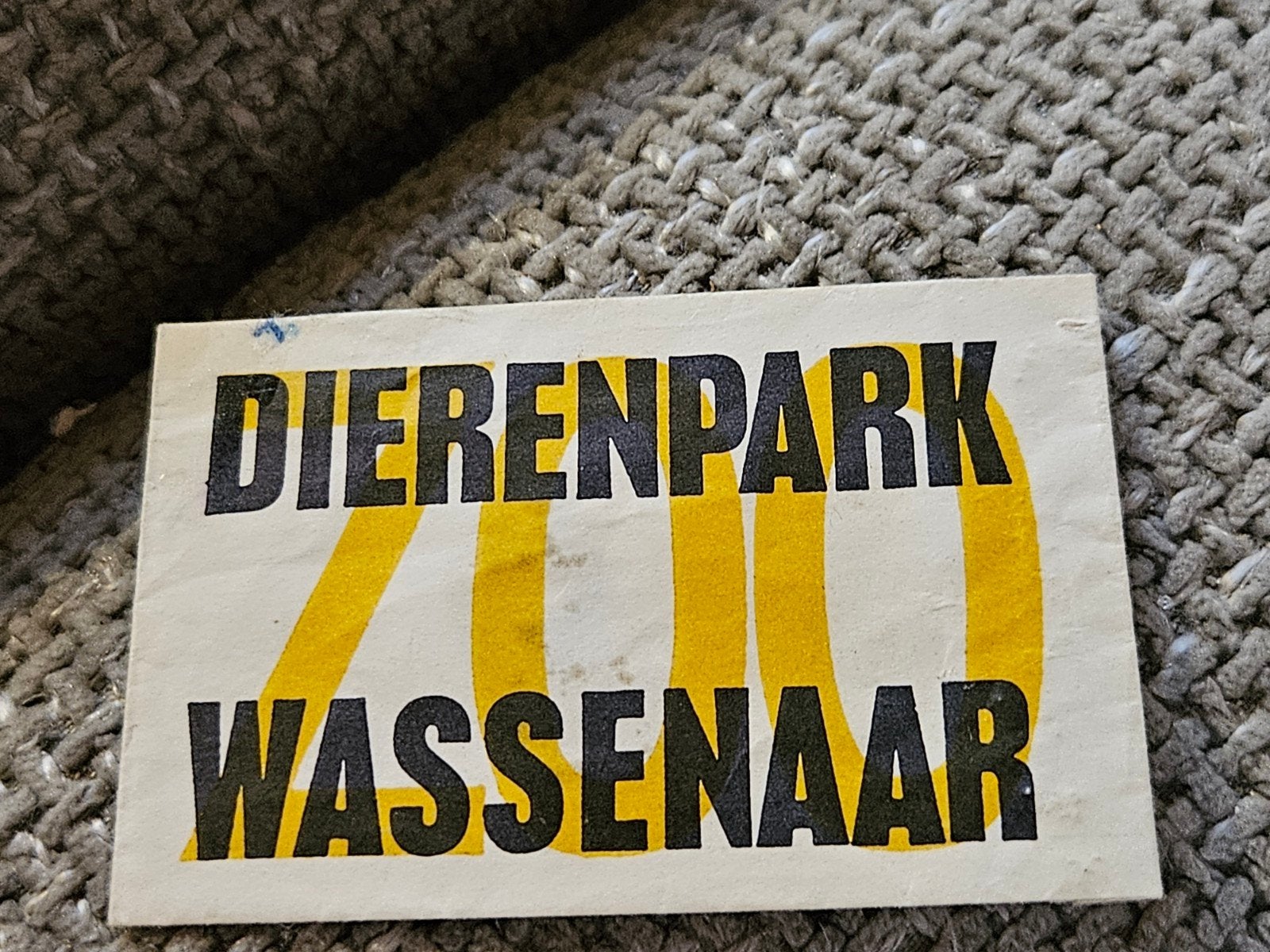Dierenpark Wassenaar suikerzakje, Ophalen of Verzenden