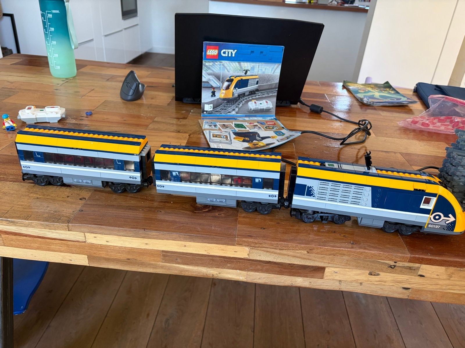 Lego City Passagierstrein 60197 met rails en instructies, Ophalen, Lego, Compleet, Complete set