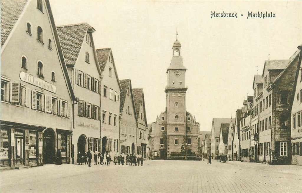 379-135-001 Hersbruck Marktplatz, Ophalen of Verzenden, Voor 1920, Duitsland