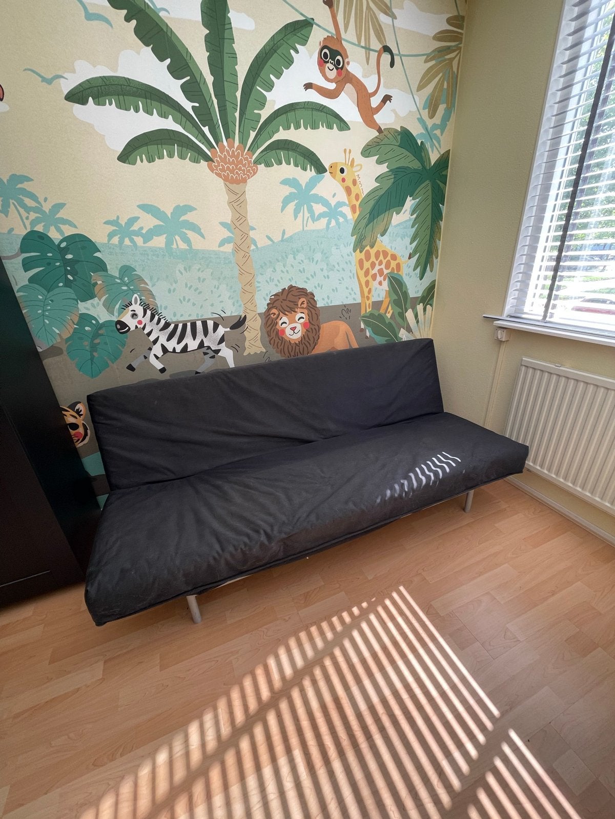 IKEA slaapbank - Compact en functioneel, Ophalen, Gebruikt, Zwart, Overige maten