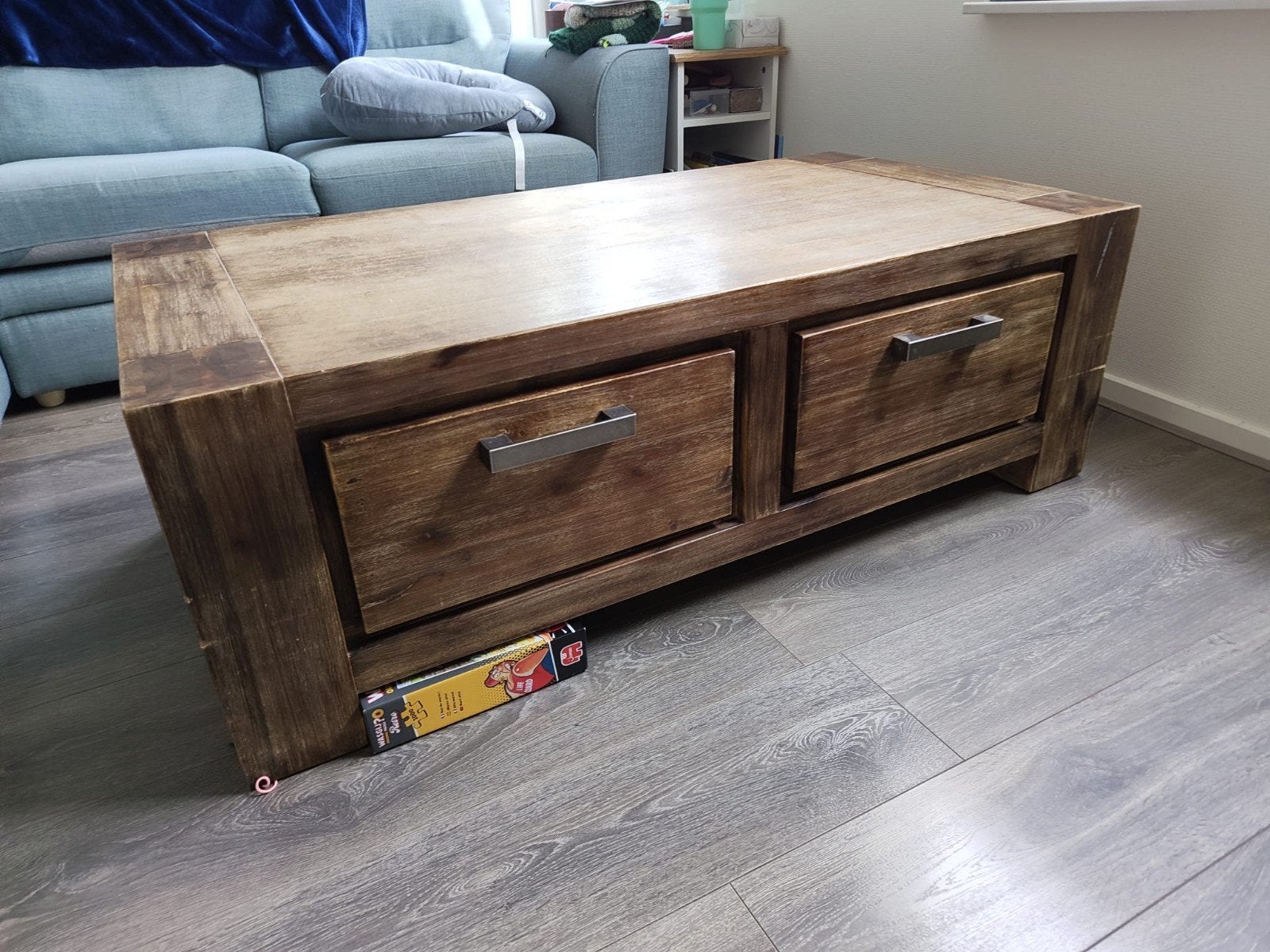 Salontafel 125 x 65, Ophalen, Gebruikt, 100 tot 150 cm, Minder dan 100 cm