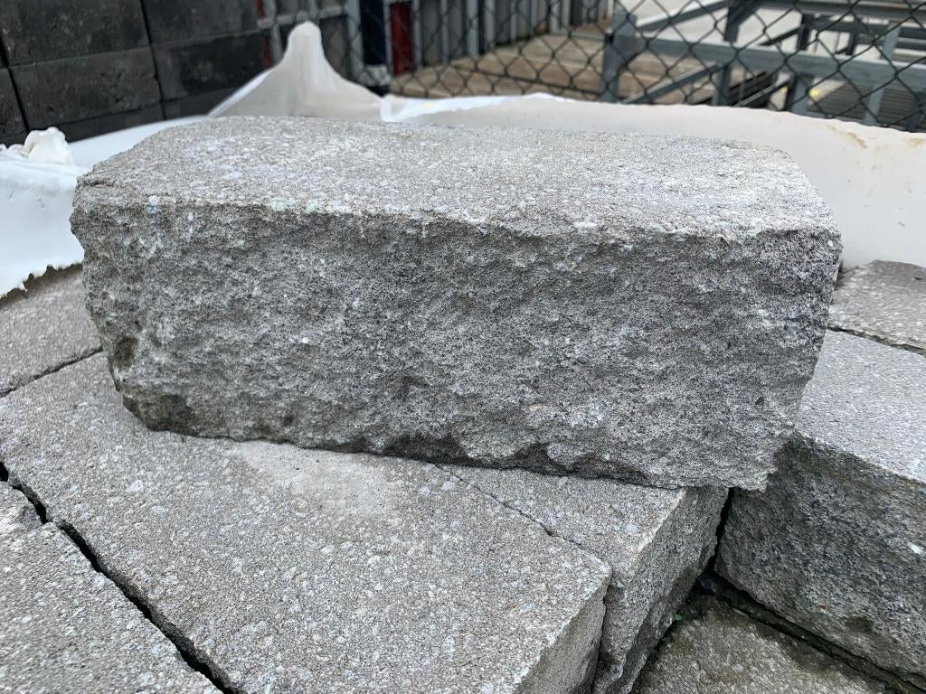 Stapelblok Wallblock Split 12x12x30 cm Grijs - J&W 74
