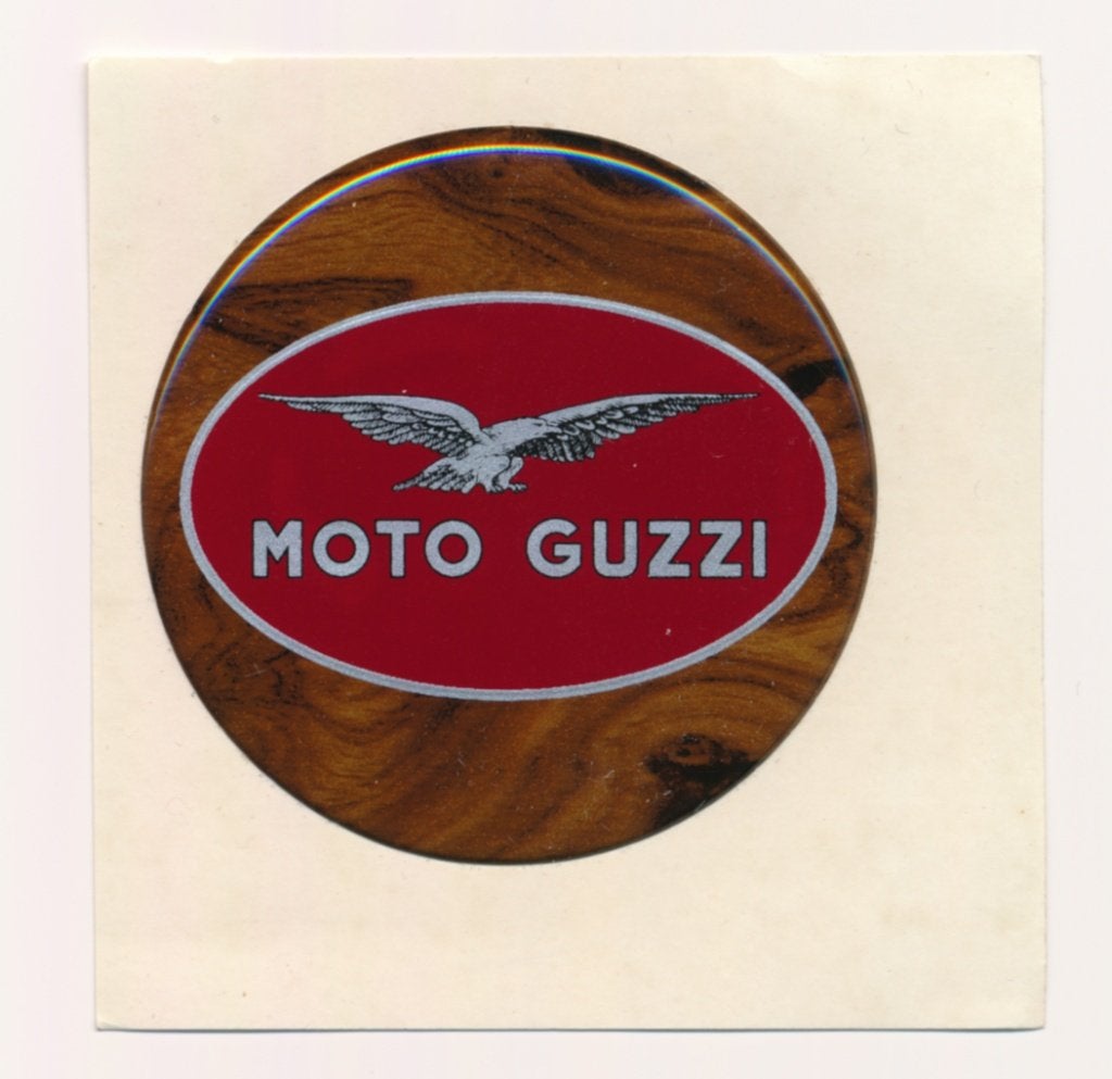 Moto Guzzi factory sticker, NEW, EXCLUSIVE wooden style, Ophalen of Verzenden, Nieuw