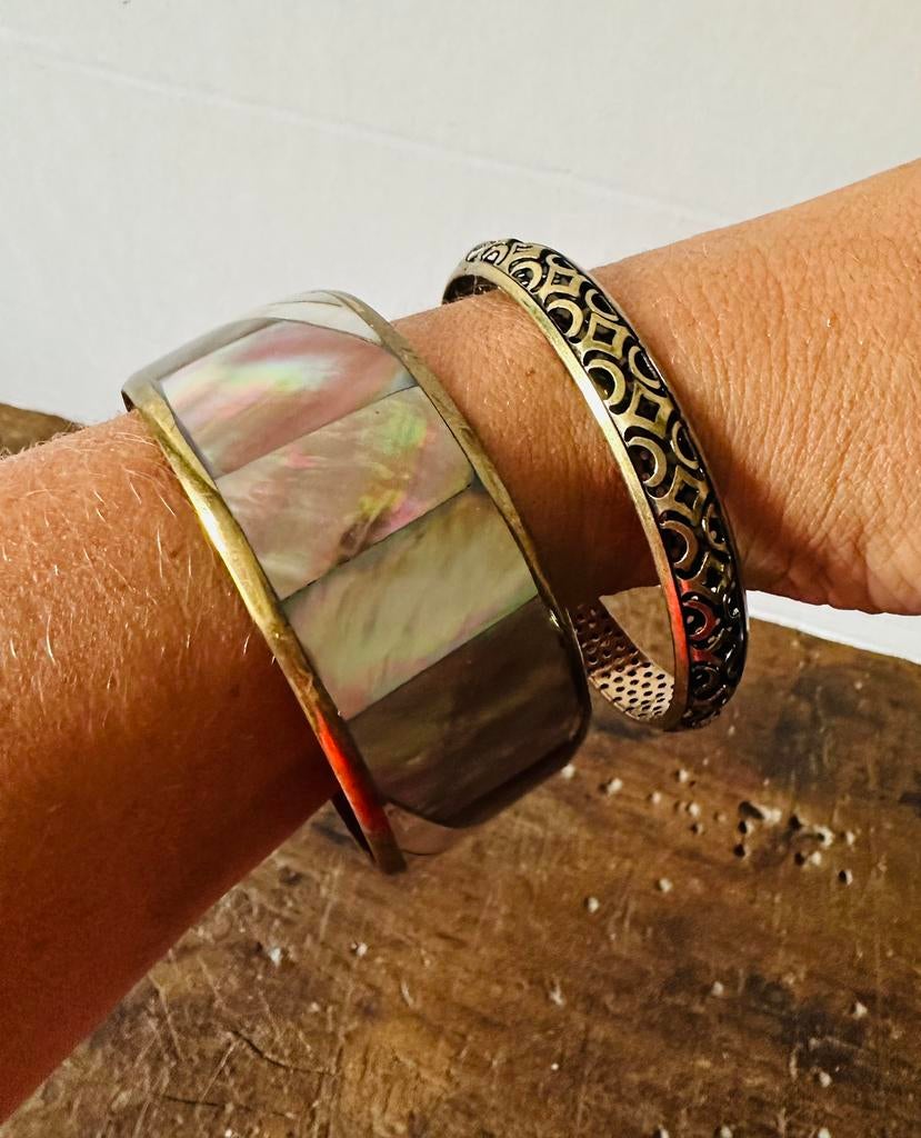 Vintage armbanden, Sieraden, Tassen en Uiterlijk, Armbanden, Ophalen of Verzenden, Zo goed als nieuw, Overige materialen
