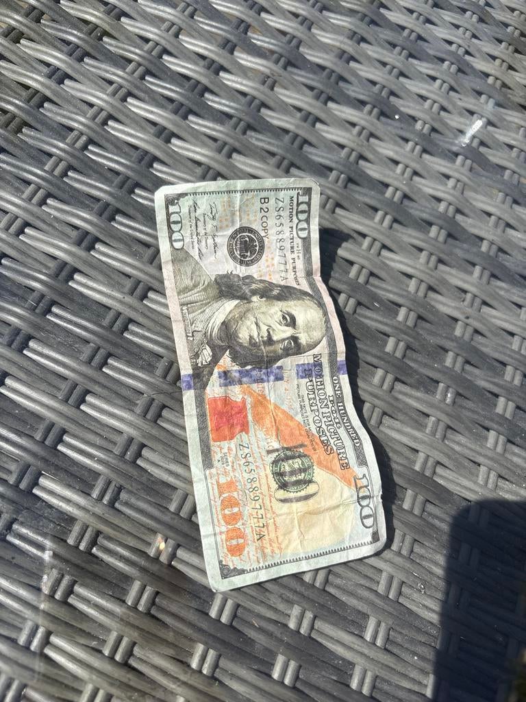 Nep 100 dollar biljet voor film en tv productie, Verzenden, Overige soorten, Amerika, Overige typen