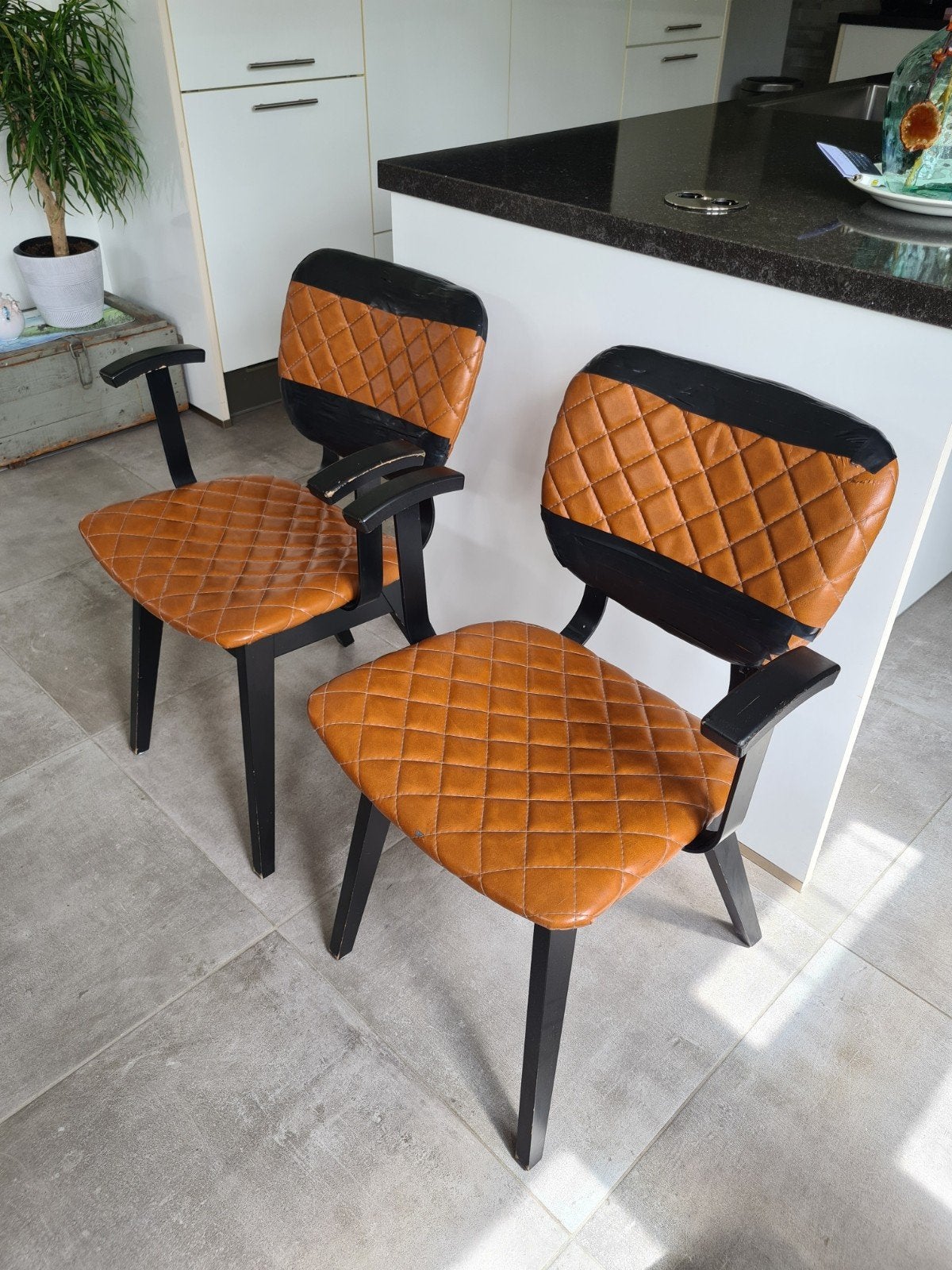 twee stoeltjes, Huis en Inrichting, Stoelen, Ophalen, Gebruikt, Twee