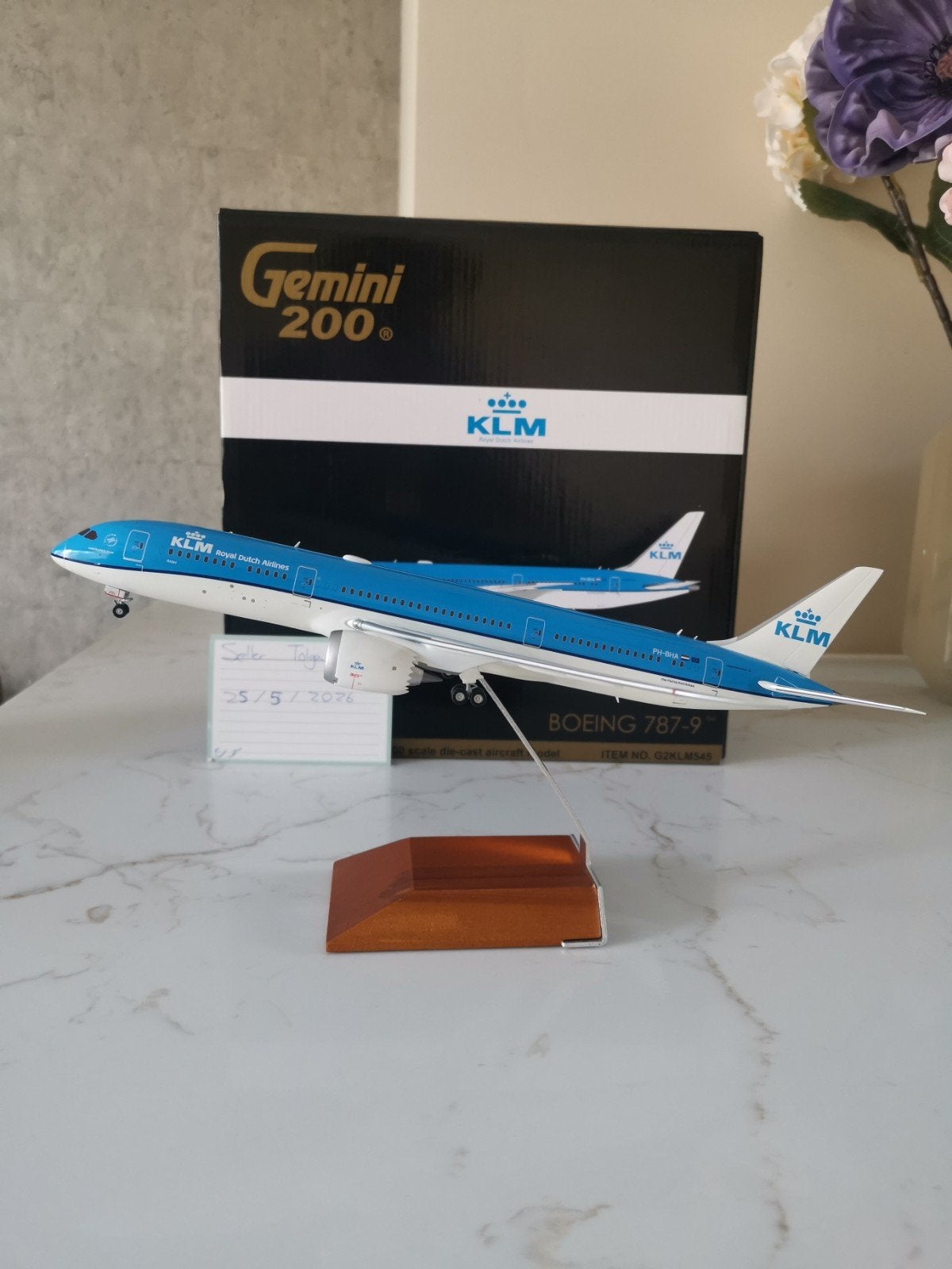KLM B787-9 Gemini Jets 1:200 G2KLM545 Reg. PH-BHA, Overige merken, 1:200 of kleiner, Nieuw, Ophalen of Verzenden