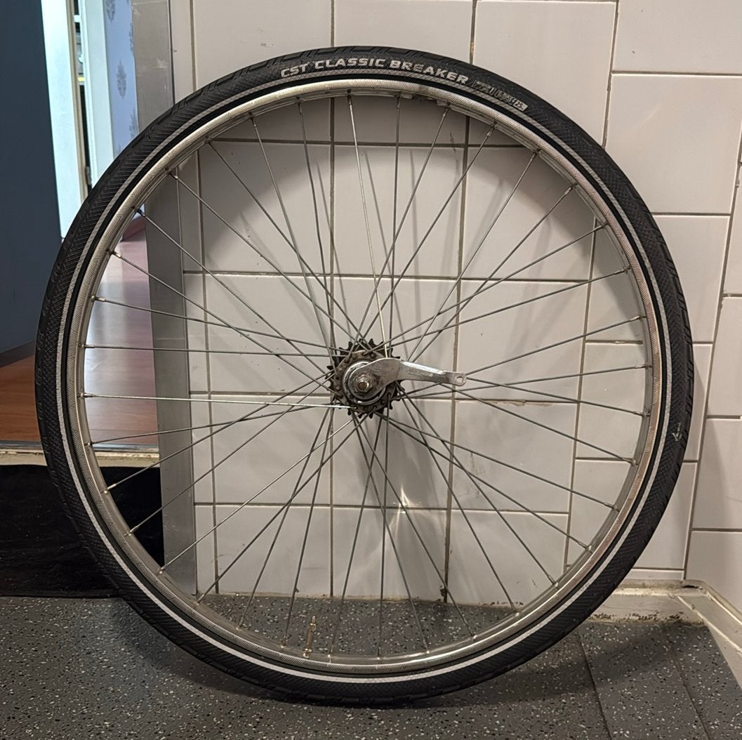 achterwiel 28 inch met terugtraprem en 3 versnellingen, Staal, Zo goed als nieuw, Stadsfiets, Ophalen