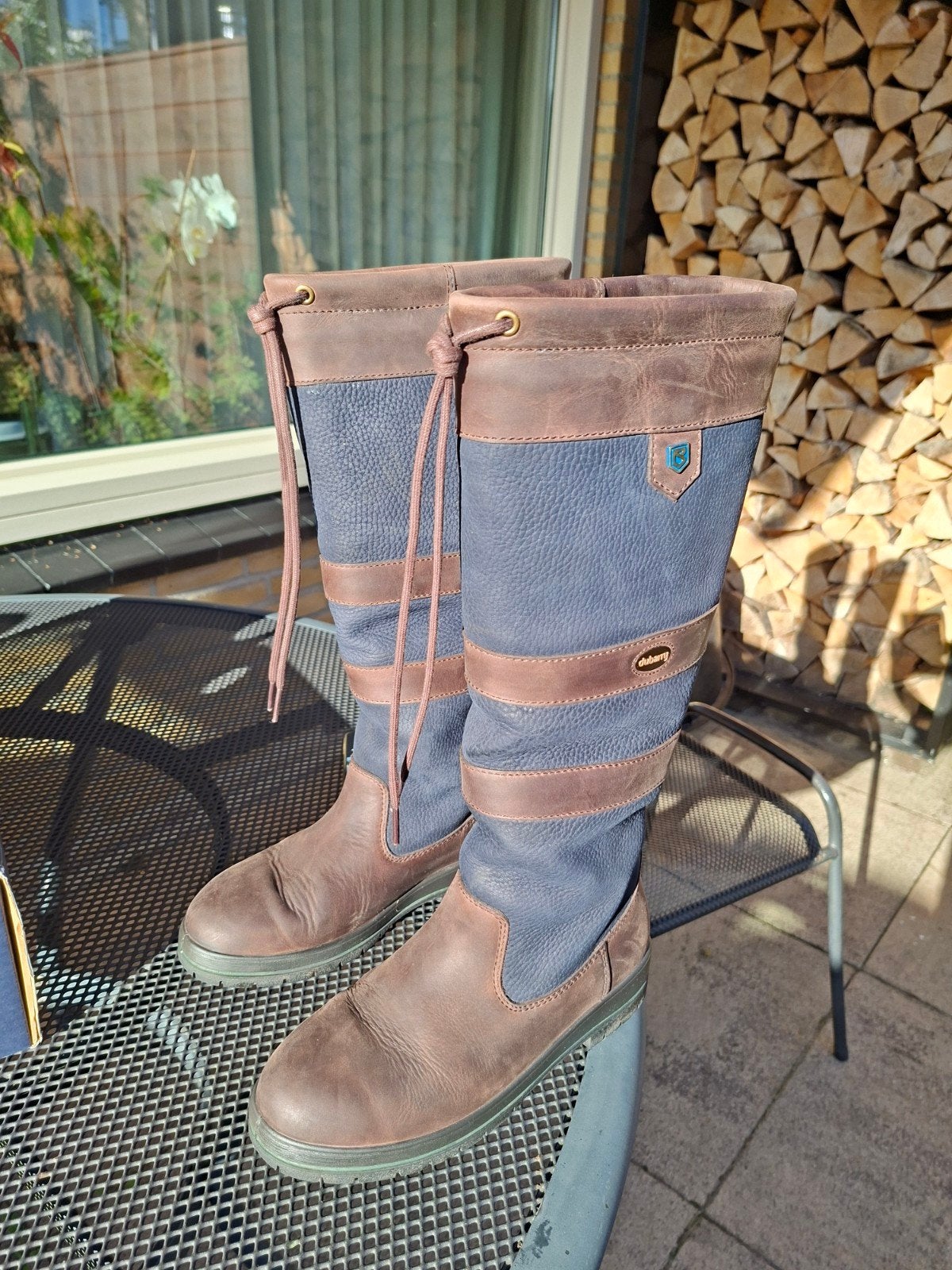 dubarry dames laarzen navy/brown, Kleding | Dames, Hoge laarzen, Bruin, Zo goed als nieuw, Ophalen