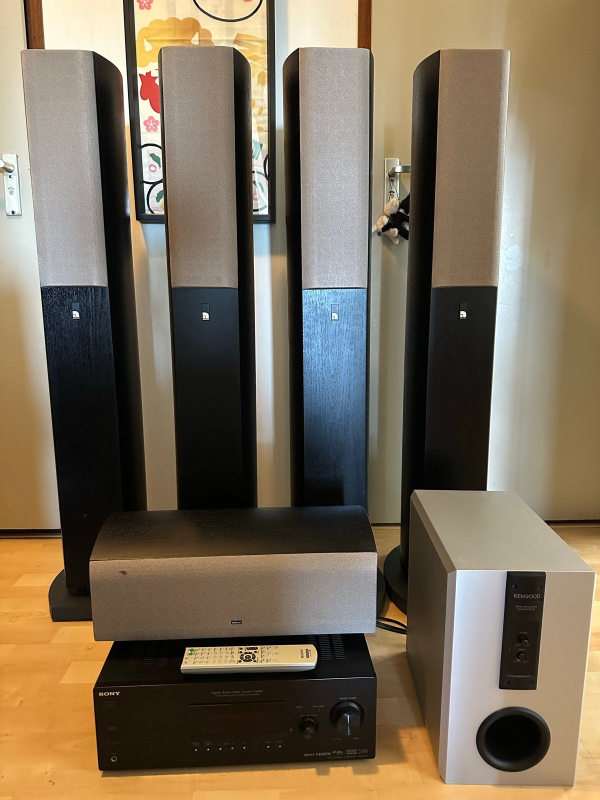 Sony 5.1 Home Cinema Set met Audio Pro Avantek speakers, Gebruikt, 70 watt of meer, Ophalen of Verzenden, 5.1-systeem