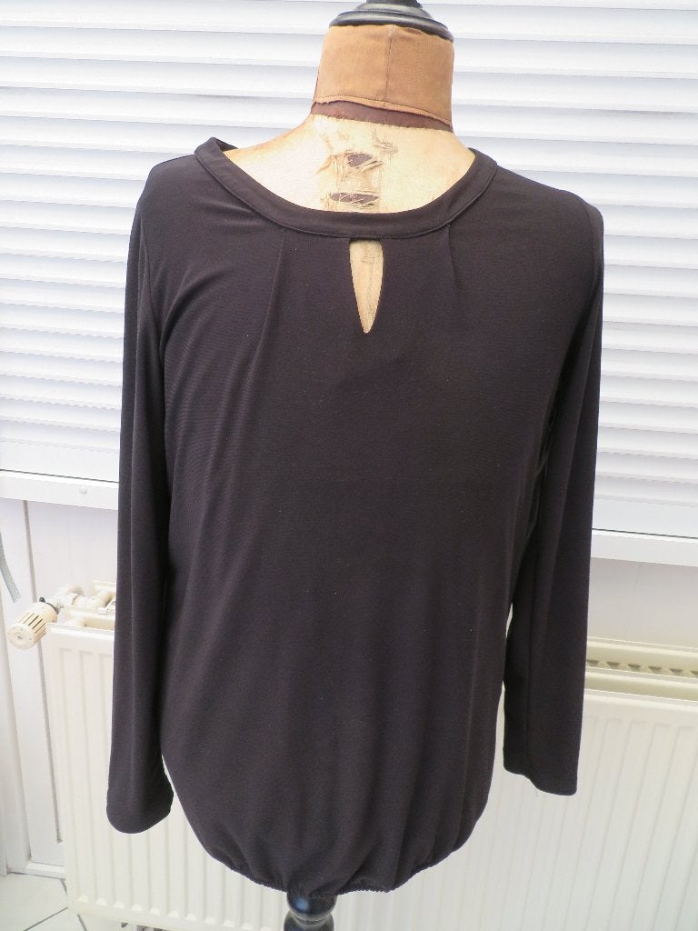 Dames blouse Maicazz maat L Z.G.A.N. zwart., Zwart, Maat 42/44 (L), Ophalen of Verzenden, Maicazz