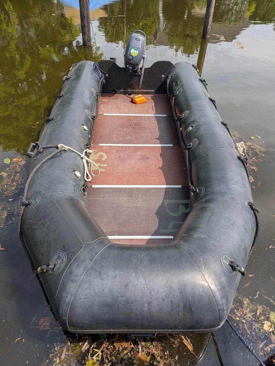 DSB 400 rubberboot met Yamaha 4-takt buitenboordmotor, Watersport en Boten, Gebruikt, 4 m, 4 pk, Inclusief motor
