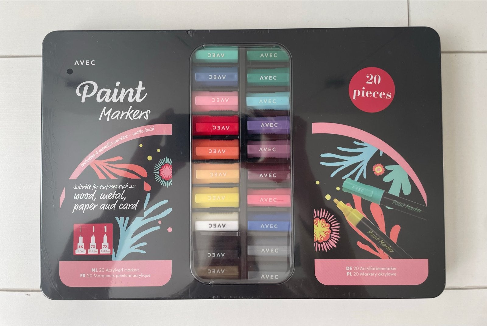 Nieuw geseald: Set van 20 Paint (acrylverf) Markers, Ophalen of Verzenden, Nieuw, Potlood of Stift