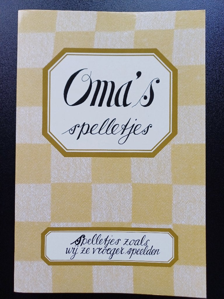 Boek Oma's spelletjes NIEUW, Ophalen of Verzenden, Nieuw, Non-fictie