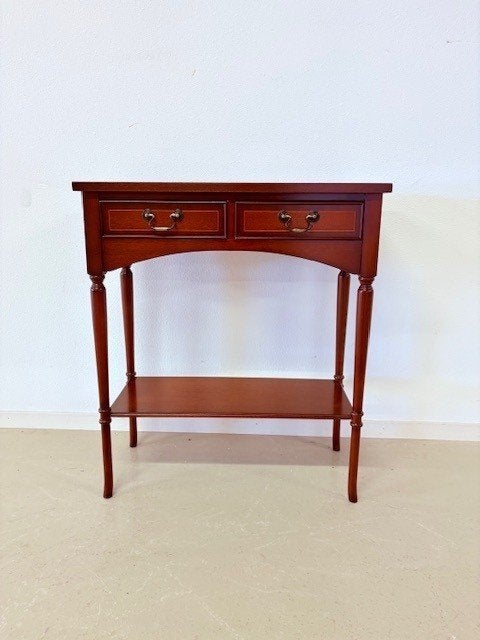 Engelse halltable in mahonie, Ophalen, Gebruikt, 50 tot 100 cm, Engels / Klassiek