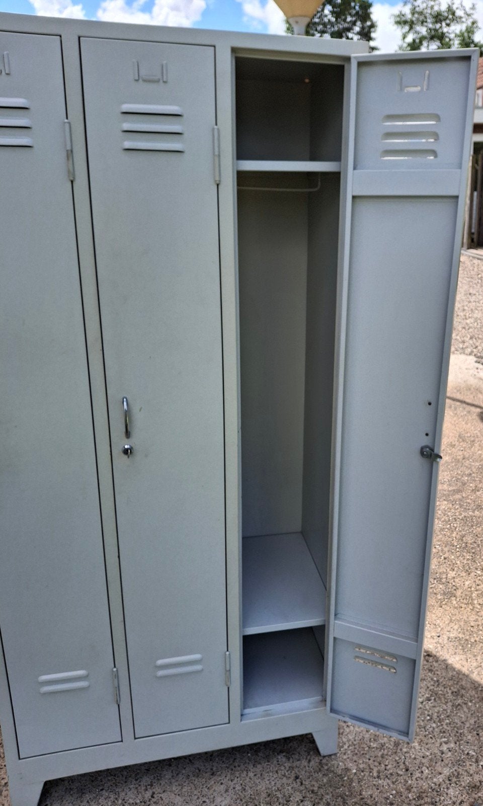 3 deurs lockerkast, Huis en Inrichting, Kasten | Lockerkasten, Ophalen, Gebruikt, Industrieel
